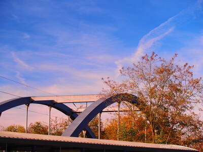 Sky over Tall Bridge in Tábor