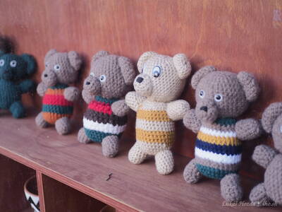 Tiny Teddy Bears with Sweaters